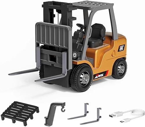 Image of Remote Control Excavator Toy for 6-12 Yr Boys, Best Birthday Gifts for Kids 7 8 9 10 11 Year Old, Rc Construction Toys with Metal Shovel (Mini RC Construction Series)