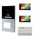 Produktbild Voxura Domo Video Türsprechanlage Gegensprechanlage 2-Familien Komplett Set Touchscreen Außenstation RFID Bluetooth Aufputz