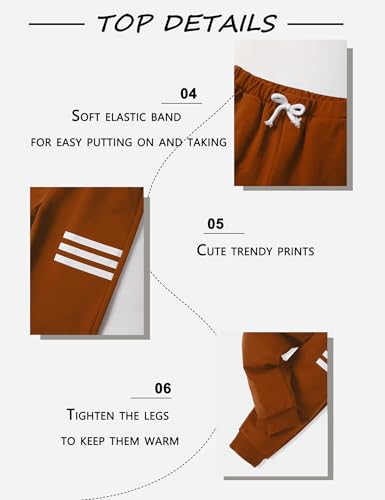 Image of Toddler Boy Clothes Long Sleeve Hoodie Sweatsuits Tops and Pants 2Pcs Boys Fall Winter Outfits Set