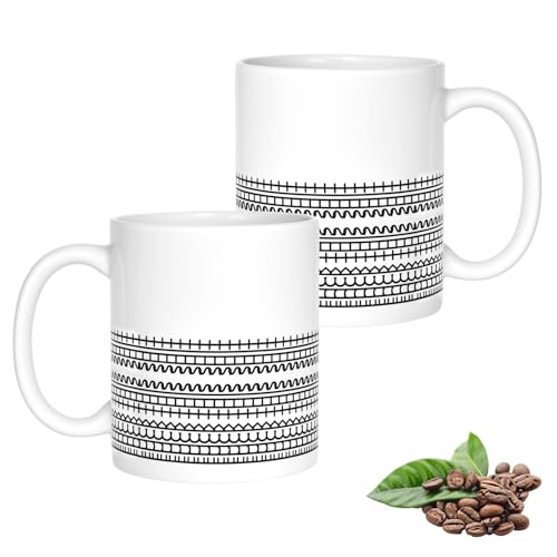 Trendecor 2 Stück Versteckte Teetasse Tasse mit Versteckter Botschaft 330 ml Keramik Kaffeetasse Humor Tassengeschenke Humorvoller Trinkbecher für Kaffeeliebhaber reatives Geschenk