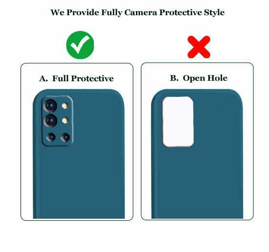 Image of A rtistque Back Cover Case for OnePlus 9R with Camera Protection | Shockproof TPU | Stylish Protective Design | Slim Fit | Ultra Matte | OnePlus 9R Back Cover - Blue