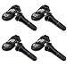 Autel MX-Sensor 2 in 1 (315MHz + 433MHz) Clamp-in 100% Cloneable TPMS Programmable Sensors Tire Pressure Monitoring System (Rubber Valves,Set of 4 Pieces)