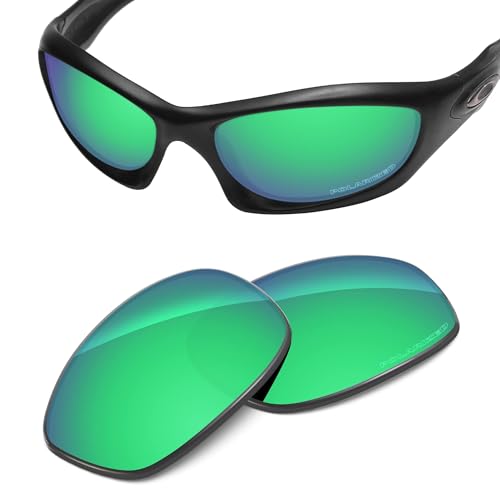 Image of Performance Replacement Lenses Compatible with Oakley Monster Dog Polarized Etched-Emerald Green