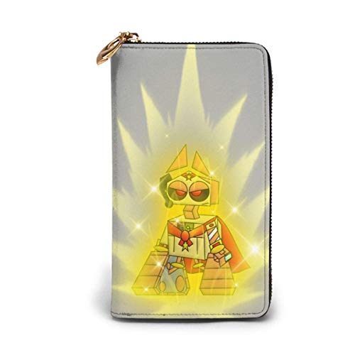 Preisvergleich Produktbild JHGFG Echtes Leder Geldbörsen mit Reißverschluss Geldbörse Reisetasche um Kartenhalter Organizer Clutch Bag Black