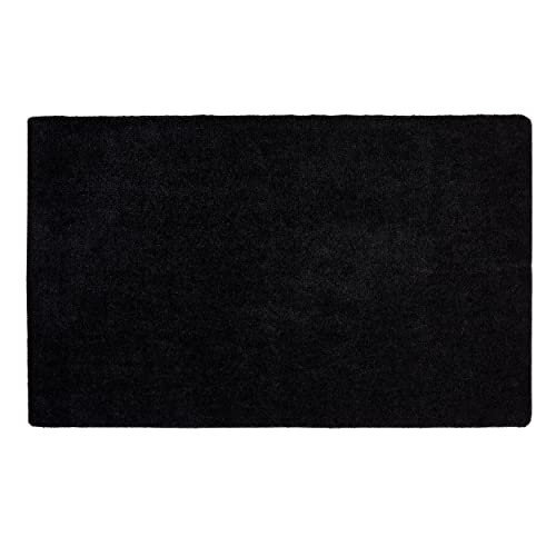 Astra Fußmatte innen rutschfest - Pflegeleichte Schmutzfangmatte waschbar - Türmatte PVC-frei Sauberlaufmatte - saugstarker Fußabtreter schwarz 60x100 cm