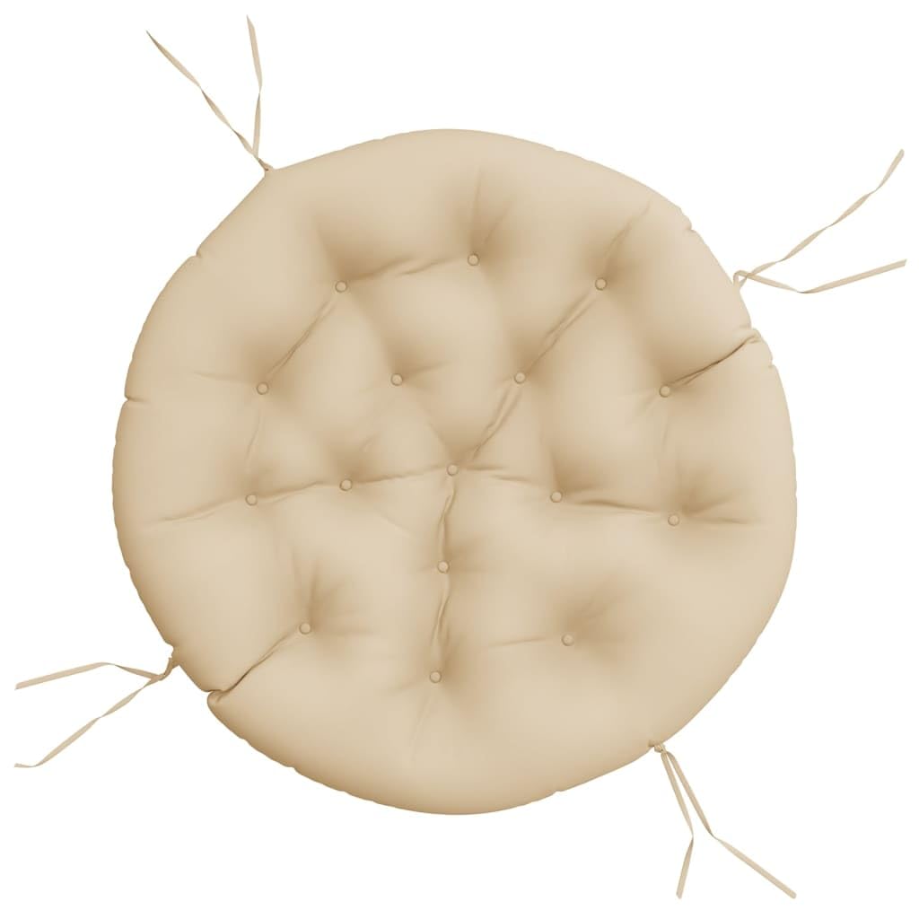 Coussin de jardin confortable beige Ø 100 cm pour vos après-midis détente sur la terrasse