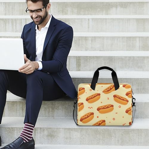 Maletín para portátil con diseño Hot Dog, 13-15.6 pulg. miniatura 3