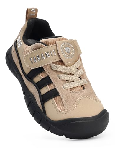 TARANIS-AMZ TARANIS Kids Hiking Shoes Boys Girls Waterproof Outdoor Sneakers Protective Toe Cap Walking Shoes for Trail Running Camping