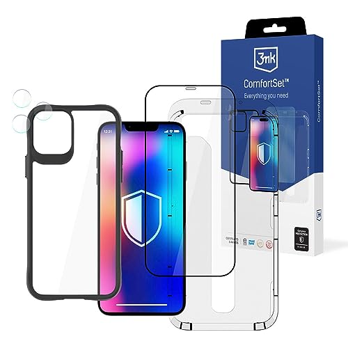 Protection complète (verre + étui + lentille pro + cadre) pour iPhone 12 Pro - 3MK Comfort Set 4 en 1