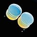 Handmade Opalite Stone Double Flared Ear Plugs – Polished Stone Ear Gauges | Tribal Body Piercing Jewelry | Stretching Plugs for Men & Women (20 mm (13/16”))