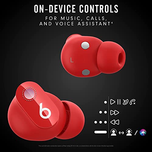 Beats Studio Buds Totally Wireless Noise Cancelling Earphones - Red (Renewed) #TOP7