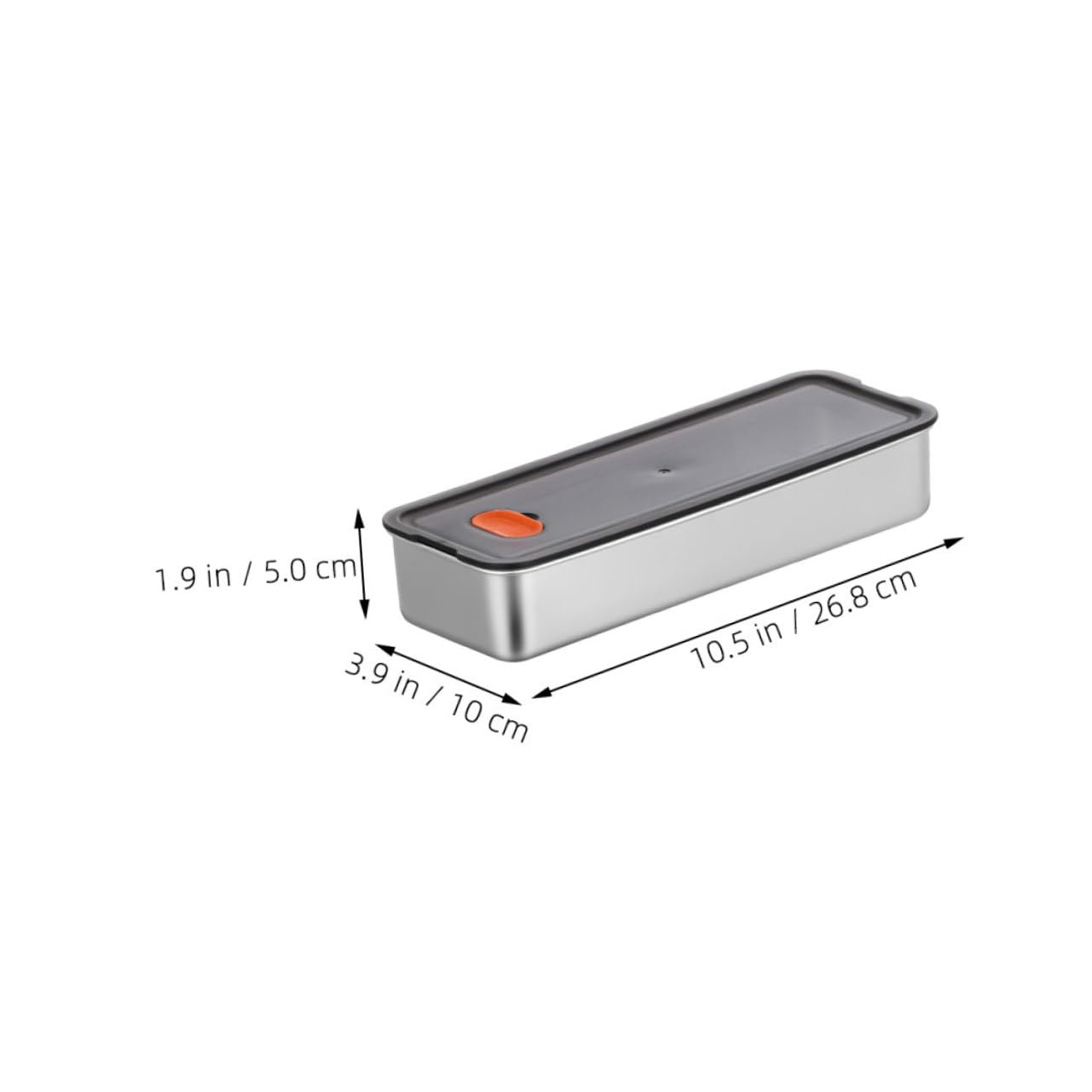 Cabilock 3piezas Contenedor De Almacenamiento De De Inoxidable Refrigerador Caja Hermética Para Tocino y Otros Alimentos Conservador De Sabor y Frescura Recipiente Reutilizable Diseño