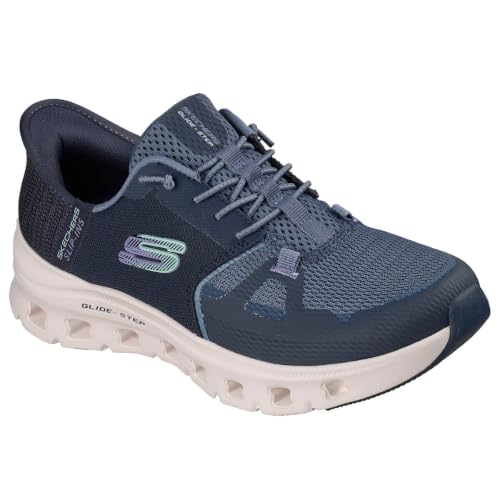 Skechers Glide-Step Pro Baskets pour Femme, Bleu Marine, 42 EU