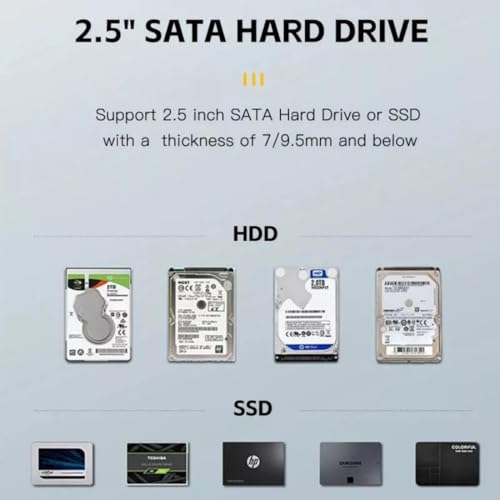 Carcasa externa USB 3.0 para disco duro 2.5" SATA HDD/SSD miniatura 6
