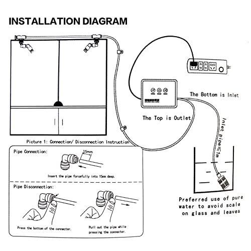 MYGIIKAKA Reptile Fogger Automatic Reptile Mister Fogger for Terrarium, Timed Reptile Humidifiers for Chameleon/Lizard… - Image 8