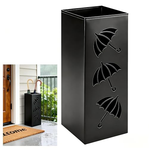 Support pour parapluies noir FARYODI 42 cm de hauteur pour entrée chic - 2