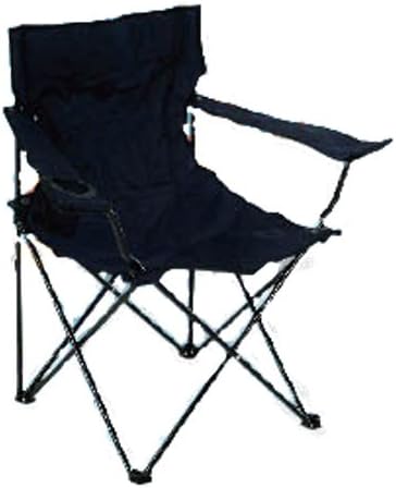 Folding camp chair with cup holder red green or blue