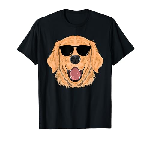 Golden Retriever con gafas de sol Golden Retriever Dog Lover Camiseta