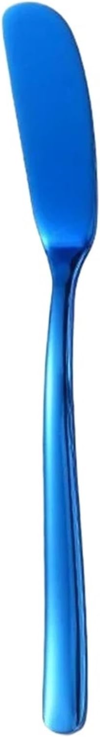 Butter Knives 16pcs Stainless Steel Knife Cheese Dessert Jam Cream Cutlery Marmalade Toaster Spreader Kitchen Gadgets(Blue)