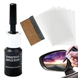 Vhjlfig Steinschlag Reparaturset Windschutzscheibe Mit 5 Aushärtungsstreifen Auto Windshield Repair Kit Kfz Fensterreparatur Werkzeugsatz Zur Schnellen Reparatur Windschutzscheibensplitter