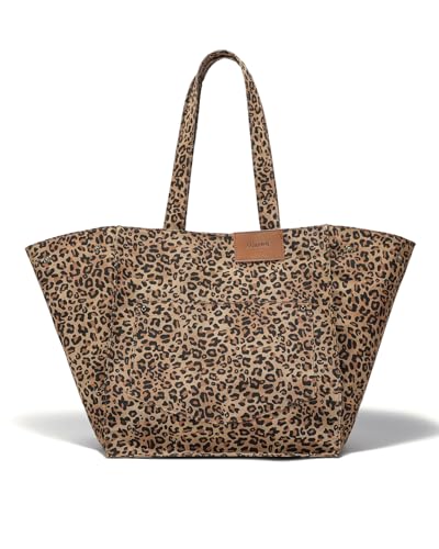 Bolso Tote Leopardado para Mujer Lona Grande miniatura 1