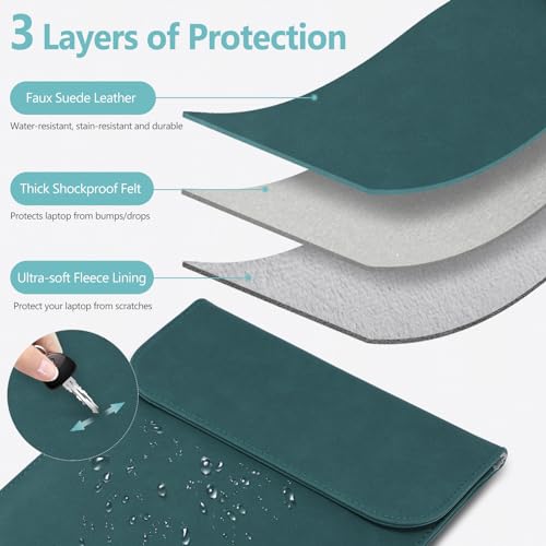 HYZUO 15 Inch Laptop Sleeve Case Bag for MacBook Air 15 M5 A3448 M4 A3241 M3 A3114 M2 A2941 2026-2023 - Image 3