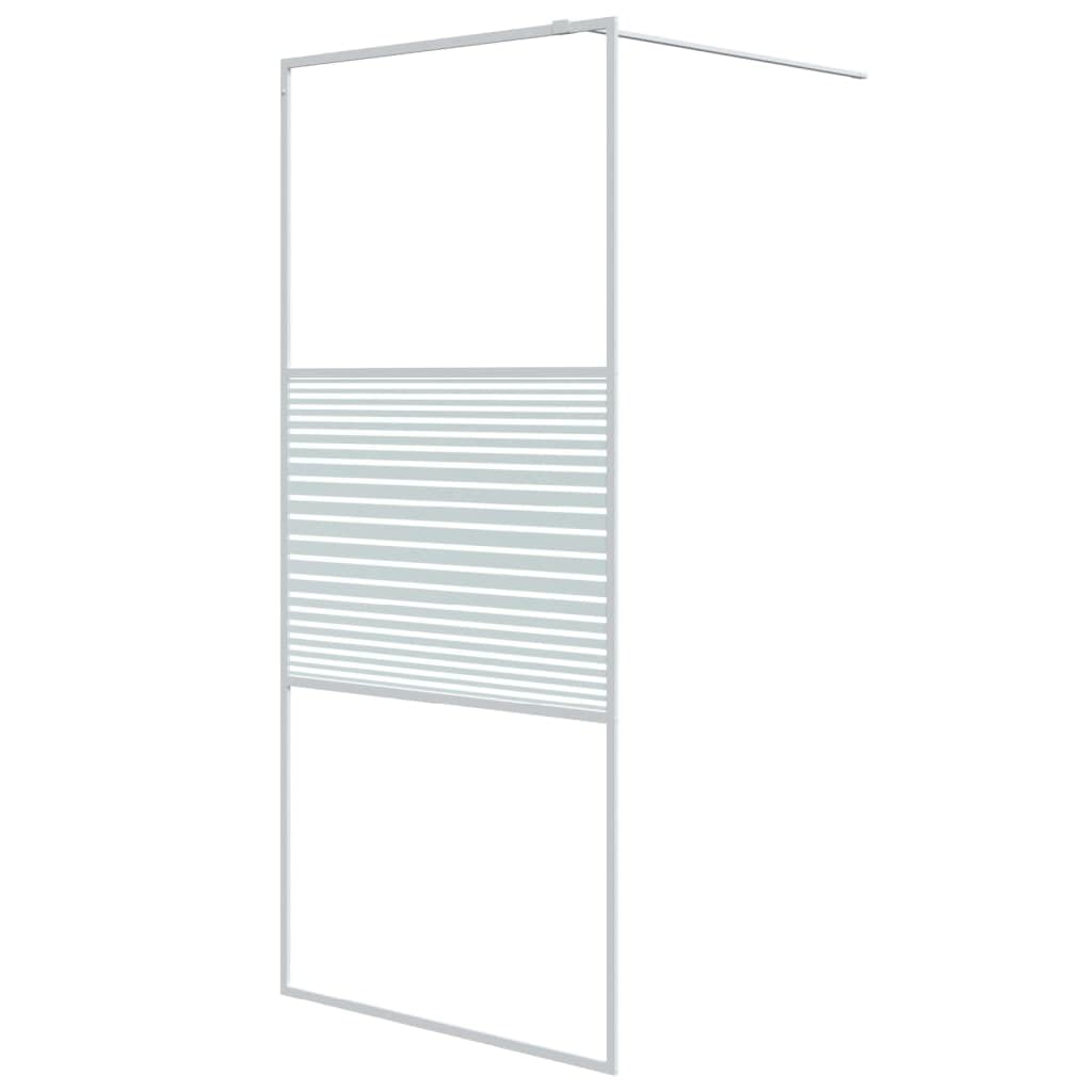 Nowoczesna ścianka prysznicowa do łazienki z bezpiecznego szkła ESG przegroda prysznicowa 5 mm i regulowana rama aluminiowa do kabiny prysznicowej z przezroczystego szkła 90 x 195 cm