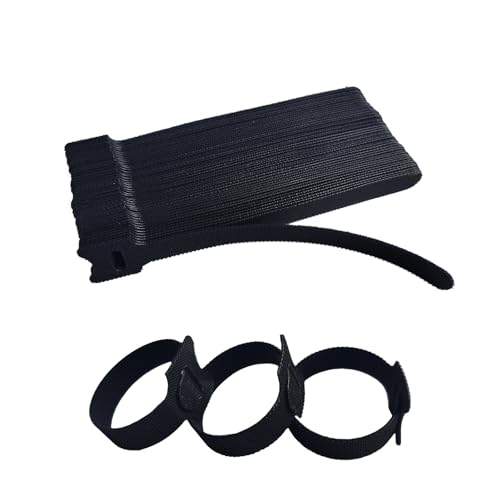 6 Inches Black Reusable Cable Ties,Multi-purpose Adjustable Cord Straps, Cable Organizer,Cord Wrap and Hook Loop Cords Management,Adjustable Cord Ties for Organizing Home, Office, Data Centers,60 PCS