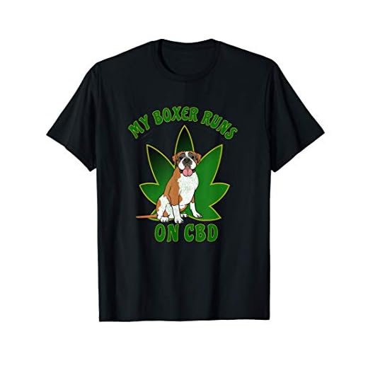 CBD DOG MY BOXER RUNS ON CBD DOG LOVER Men Women T-Shirt