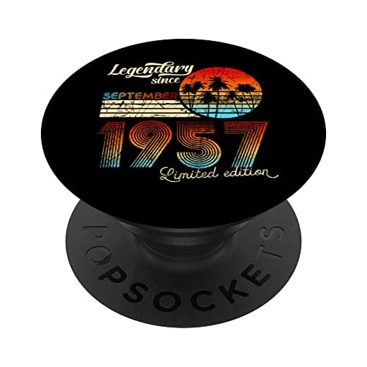Legendario De Cumpleaños Desde Septiembre De 1957 Regalo. PopSockets PopGrip Intercambiable
