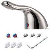 Enhon Lever Handle Kit and Handle Screw Kit, Compatible with American Standard M962160-0020A/030126-0070A, for Single-Handle Pressure Balance Tub and Shower (Brushed Nickel)