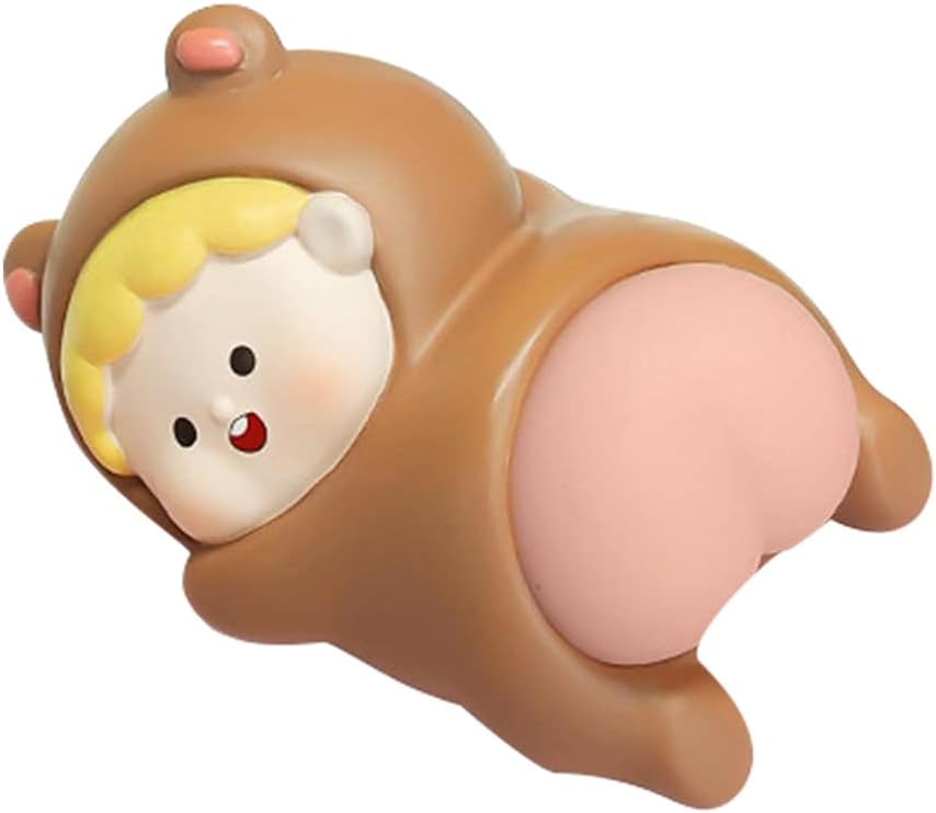Yirdapall スクイーズ ストレス人形 伸縮性のお尻人形 デスク装飾 かわいい ふわふわ 低反発 柔らかい ストレス解消 ミニおもちゃ 握る おもちゃ 減圧グッズ 減圧玩具 (B)