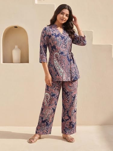 Image of Leriya Fashion Kurta Sets for Woman | Co ord Set for Women Stylish | Kurti Set for Woman | Short Kurti for Women | Kurtis | Ethnic Jaipuri Straight Kurta Set with Palazzo Pants | Salwar Suit for Party Outfits