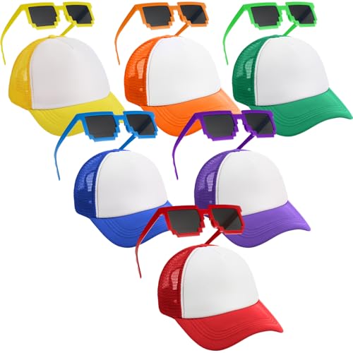 Chicingyou Pixelated Sunglasses & Hats Set