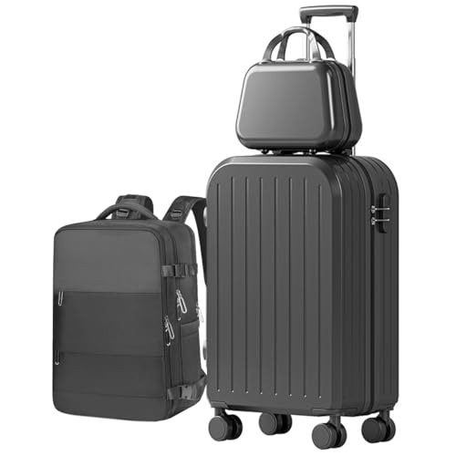 Recopilación de Maleta de viaje - los preferidos. 50 Juego de Maletas de Viaje,Set de 3 Piezas de Equipaje, 20 y 14 Pulgadas + Mochila de viaje, Mango Telescópico, Ruedas Giratorias 360°, Resistente ABS, Con Compartimentos Y Correa...