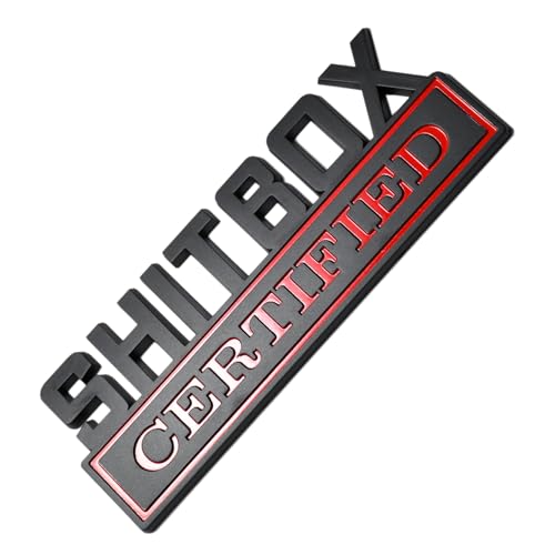 Placa de identificación SHITBOX para ocultar imperfecciones en el coche 3