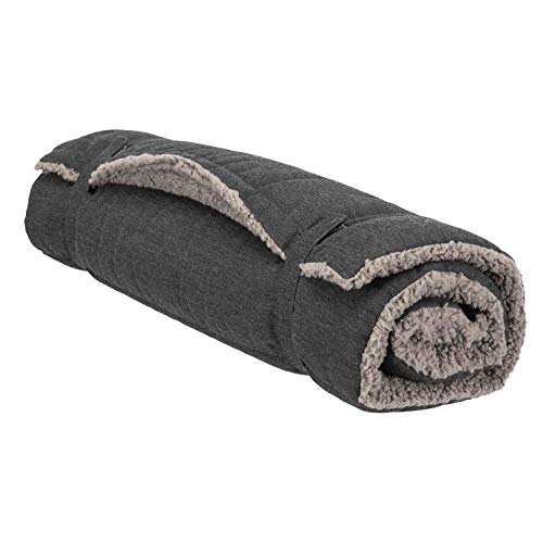 TRIXIE platzsparende und einfach transportierbare Liegematte 'Reisedecke Bendson, 100 × 65 cm, dunkelgrau/hellgrau'- 37158