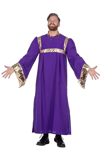 Costume de chanteur de gospel pour homme violet tenue longue Wilbers 5520 de fête
