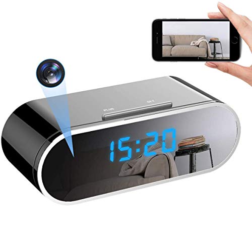 Hidden Camera Spy Camera Wireless Hidden, 1080P WiFi Camera Nanny Cam for Home Security Camera, Strong 12 Night Vision Lights IP Camera with 12 Levels Motion Detection, Support Remote Vision