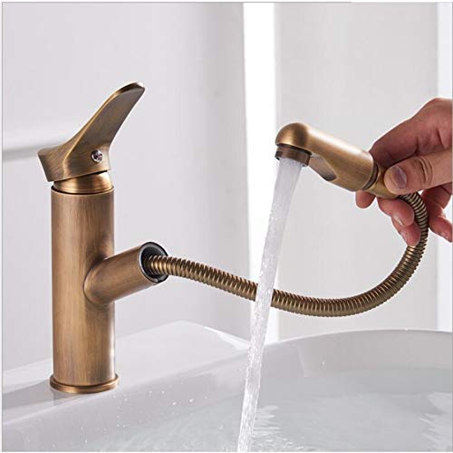 Robinet de bassin de salle de bain mitigeur en laiton noir eau chaude et froide LWX