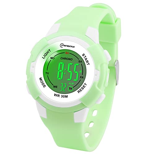 Edillas Kids Watches Digital For Girls Boys,7 Colors Light Wristwatch For Child Waterproof Sport Outdoor Multifunctional Wrist Watches With Stopwatch/Alarm For Ages 4-15 #TOP7