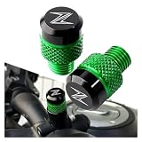 LeosHi Compatible with Z900 RS SE Z650 Z750 Z800 Z1000 SX Z400 Z250 Z300 Accessories Motorcycle M10*1.25 Mirrors Hole Plugs Screws Cover (Size : Green-Z)