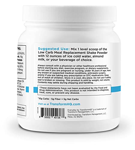 Transformhq Meal Replacement Shake Powder 7 Servings (Orange Cream) - Gluten Free, Non-Gmo #TOP1