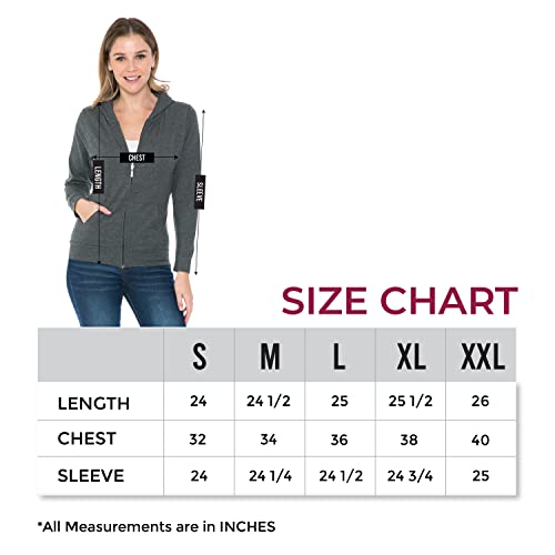 Ah Joeah Women's Hoodie Jacket - Full Zip Up Slim Fit Hooded Top Lightweight Stretch Active Yoga Workout Sweatshirt Pullover Sj4001 Red M #TOP5