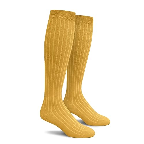 Knee High Solid Color Cotton Socks for Men Women and Youth - Main Image