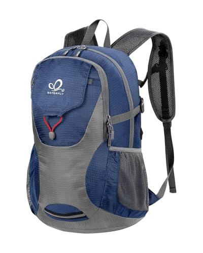WATERFLY Lightweight Packable Hiking Backpack: 30L Foldable Travel Daypack Ultralight Camping Day...