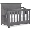 Evolur Waverly 5-in-1 Full Panel Convertible Crib in Rustic Grey, JPMA & Greenguard Gold Certified, Constructed Out of kiln-Dried Hardwood, Features 3 Mattress Height Settings