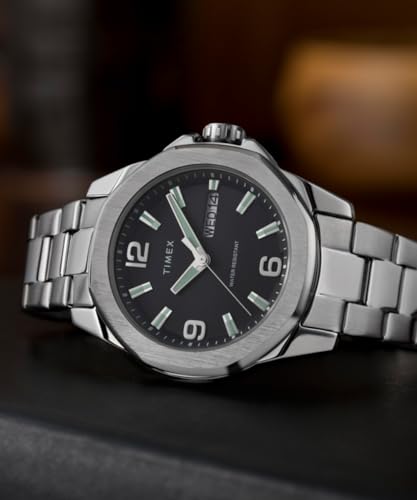 Image of TIMEX Essex Round 46mm Black Dial Analog Men Watch - TW2W92700UJ