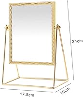 Vista 4 de Angoily 2 Pcs Table Makeup Mirror Desktop Makeup Mirror Makeup Vanity Mirror Espejos para Maquillaje Beauty Mirror Desk Magnifying Mirror Mirrors