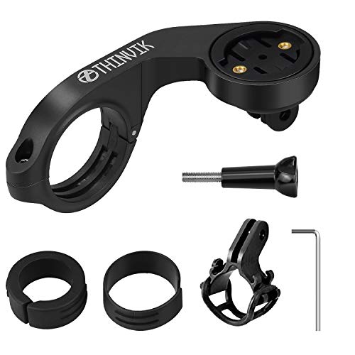 Thinvik Bike Computer Mount Bicycle Out Front Mount for Garmin Edge 1040 1030 840 830 540 530 130 Compatible with 31.8mm 25.4mm Handlebar
